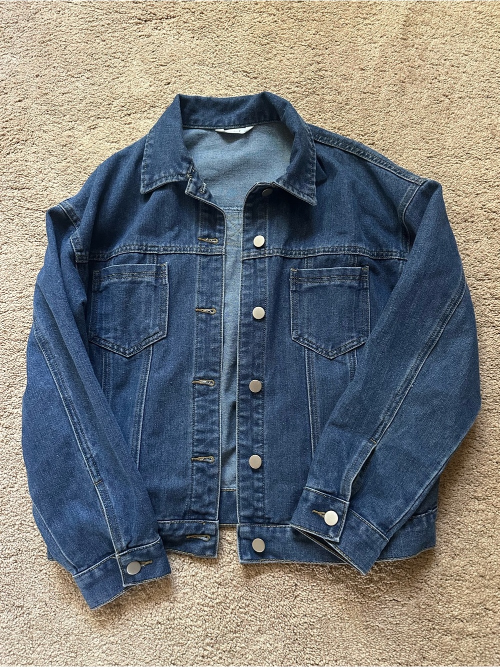 Classic Women’s Oversized Denim Jean Jacket